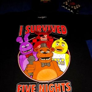 Boys five nights at freddy's shirt, backpack set